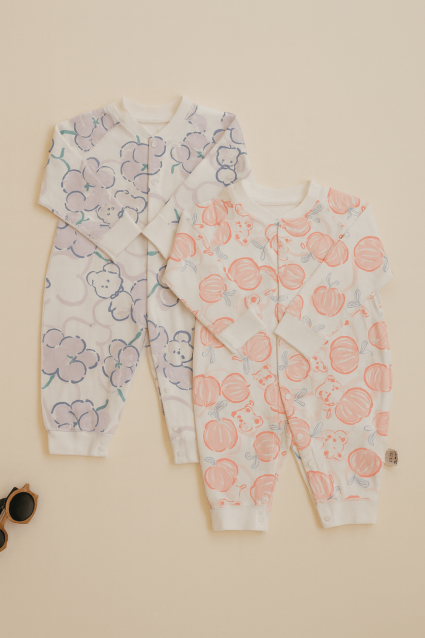 Bộ đồ liền thân Re Pu ấm áp dành cho bé trai và bé gái