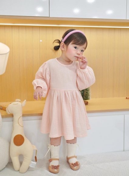 Đầm Hazel Dress chất vải xô muslin mềm mại dành cho bé gái