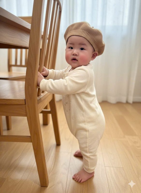 Nón Beret (mũ nồi) dệt kim phong cách Vintage